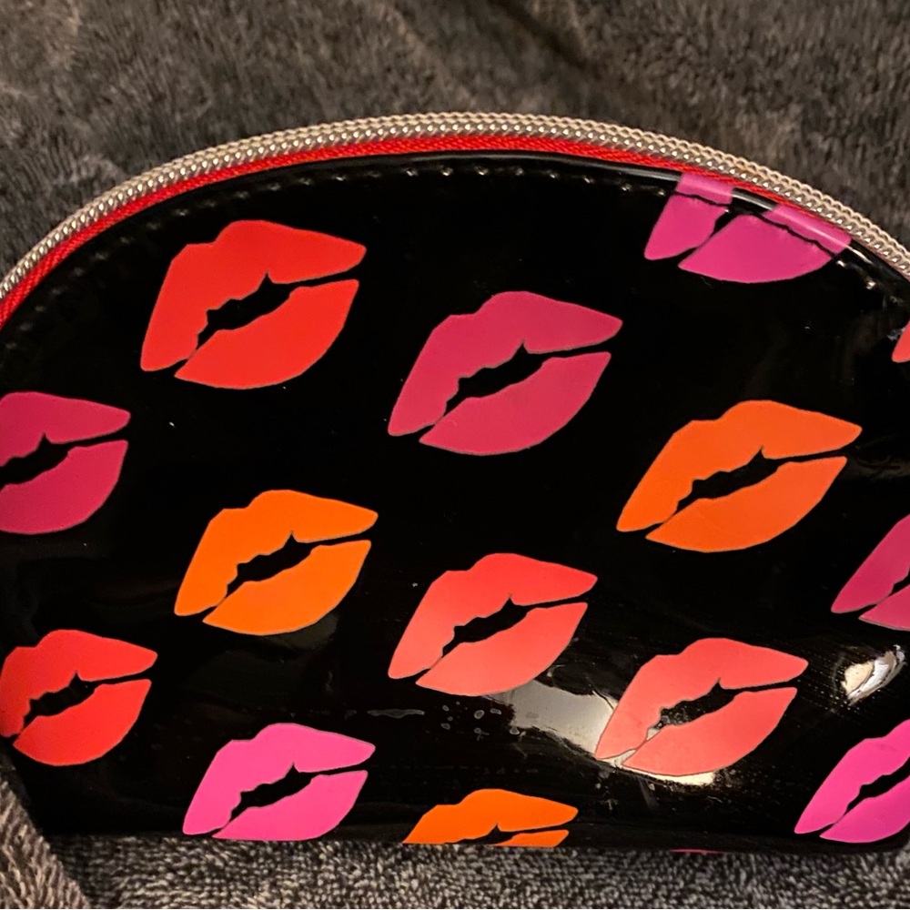 Cosmetic Pouch with Lip Print